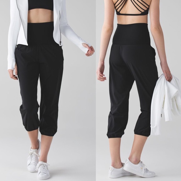 Lululemon Om Pant (High Rise) Sz 6 In Black - Picture 1 of 8